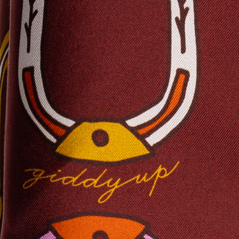 'big horseshoe' silk scarf