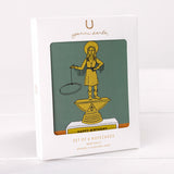 happy birthday, cowgirl trophy greeting card