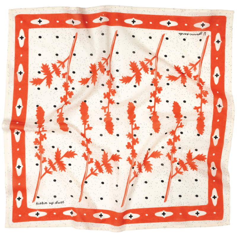 'kickin' up dust' voile bandana