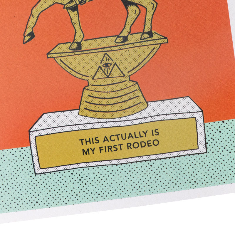 this actually is my first rodeo greeting card