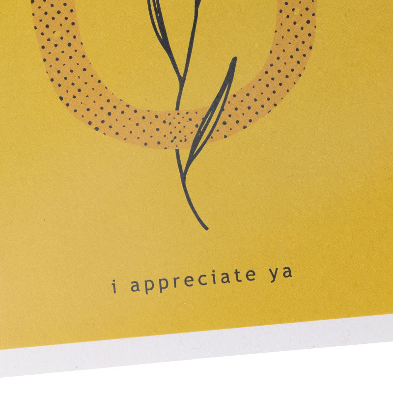 i appreciate ya greeting card