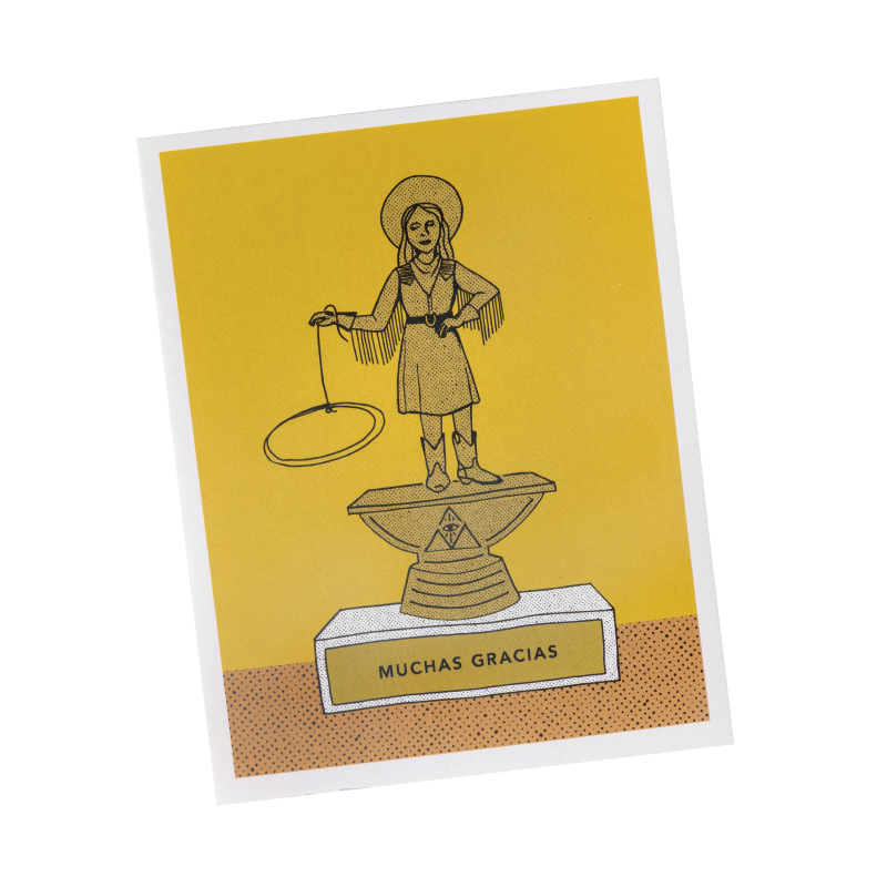 muchas gracias greeting card