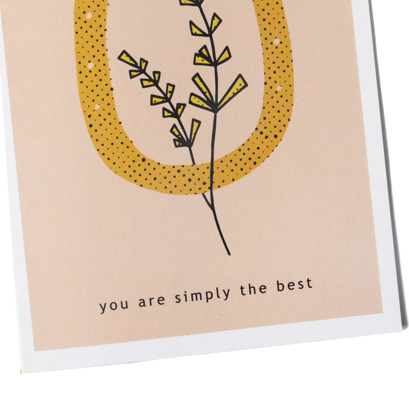 you are simply the best greeting card