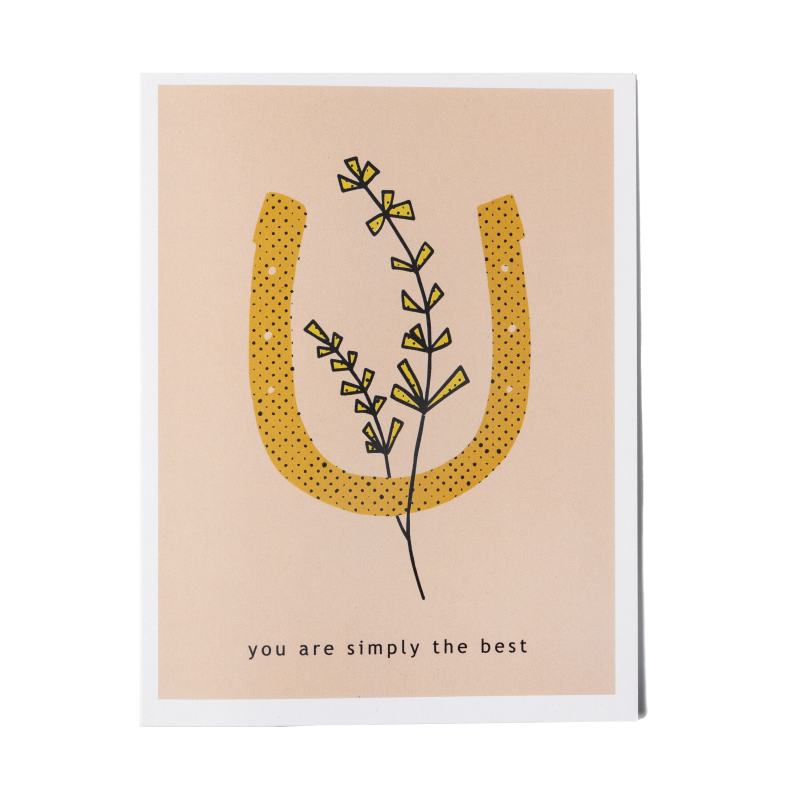 you are simply the best greeting card
