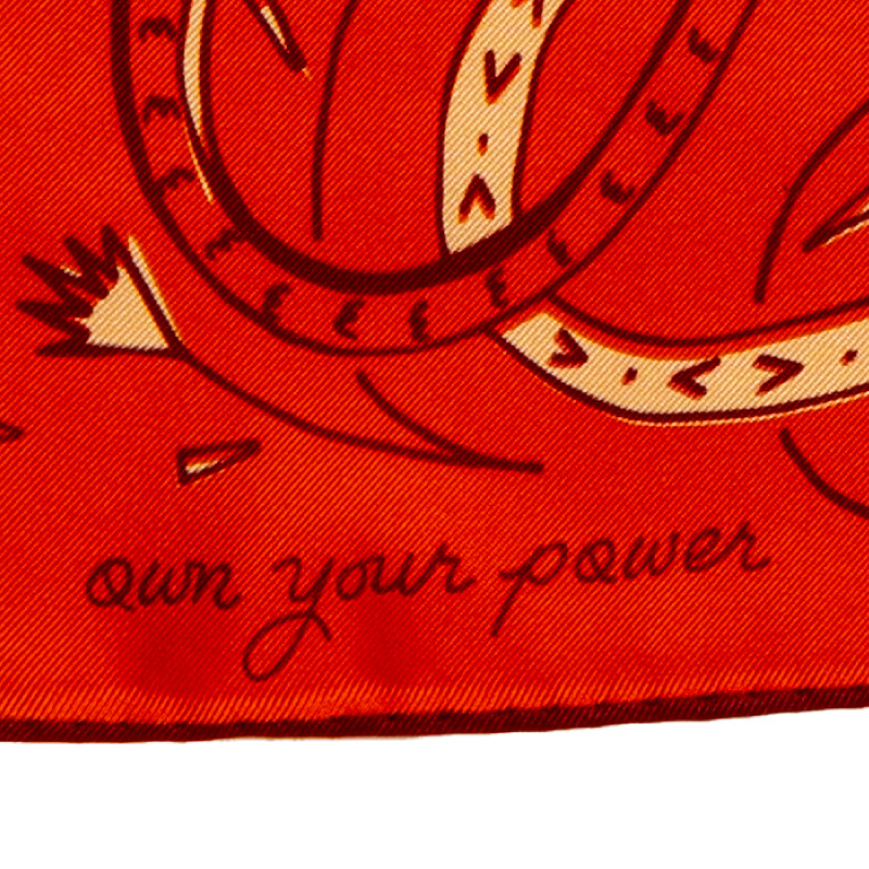 'own your power' silk scarf
