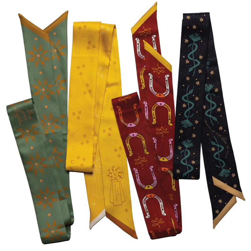 'love your neighbor' twilly scarf