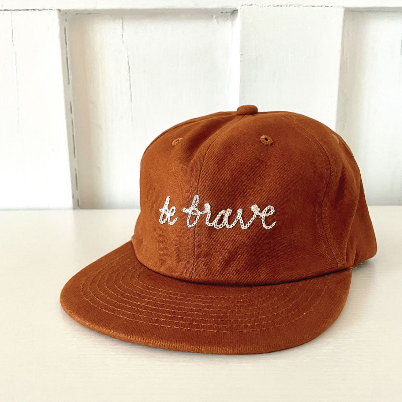 be brave chainstitch hat