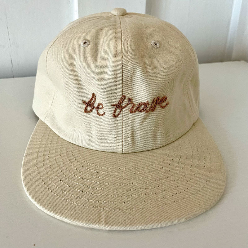 be brave chainstitch hat