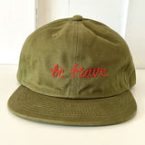 be brave chainstitch hat