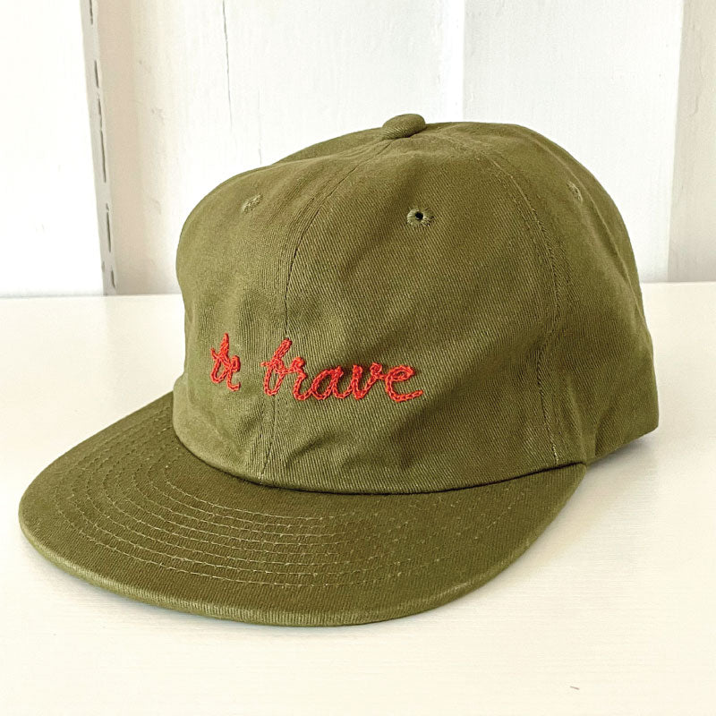 be brave chainstitch hat