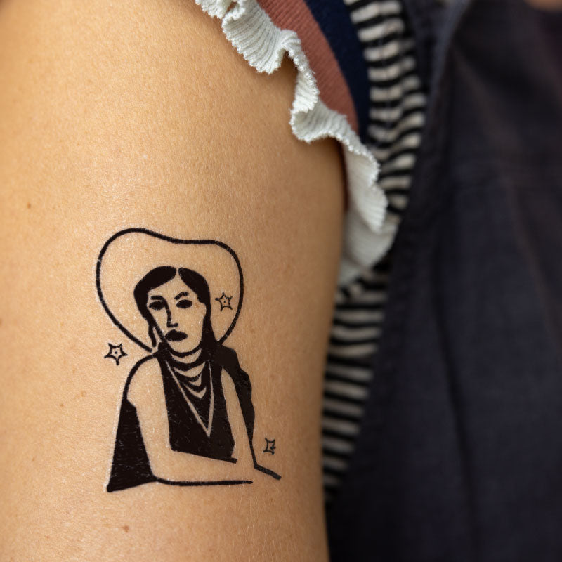 cowgirl dreamin' temporary tattoo