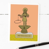 what would Dolly do? trophy greeting card