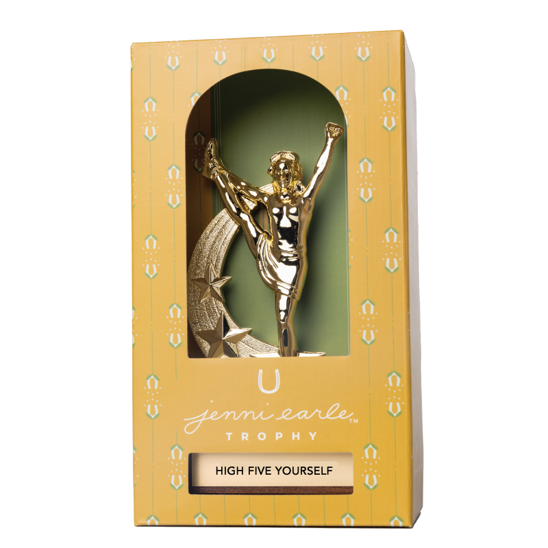 HIGH FIVE YOURSELF trophy
