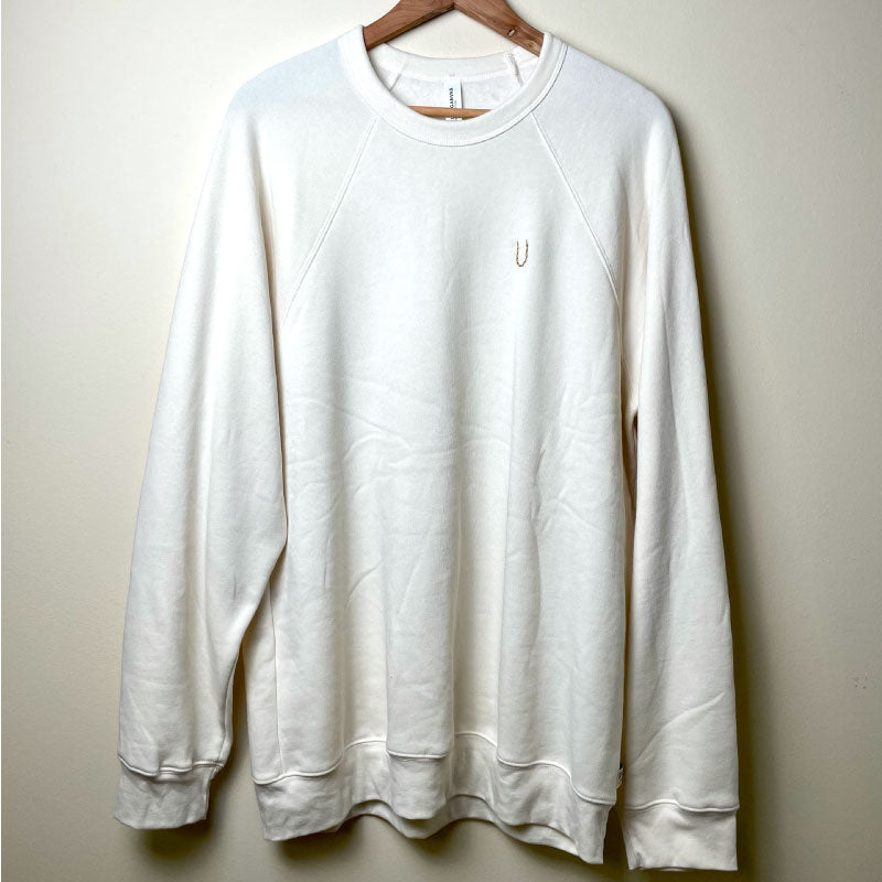 one-of-a-kind oversized sweatshirt - let yourself bloom horseshoe