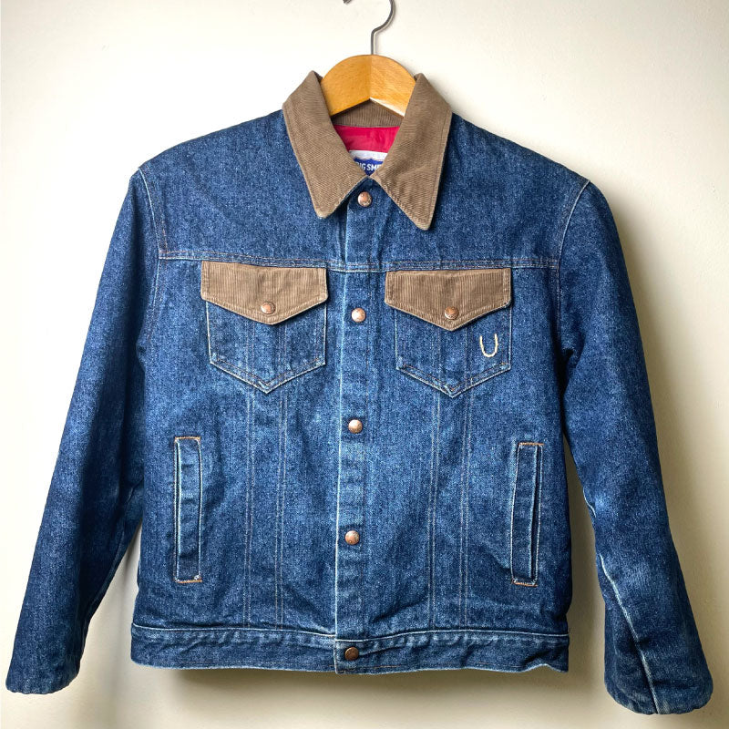 lined vintage denim jacket - one of a kind
