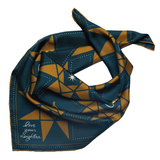 'love your neighbor' silk scarf