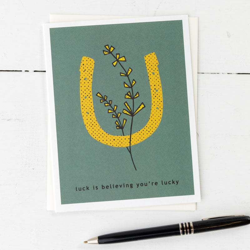 boxed set of horseshoe greeting cards