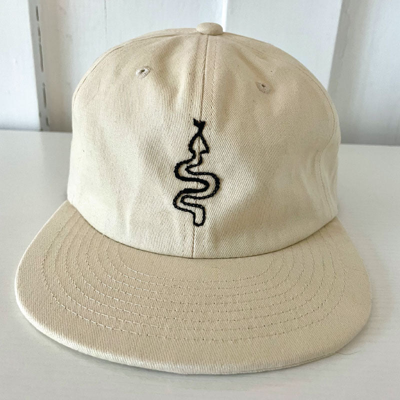 snake chainstitch hat