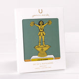 i'm so damn proud of you trophy greeting card