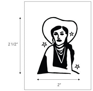 cowgirl dreamin' temporary tattoo