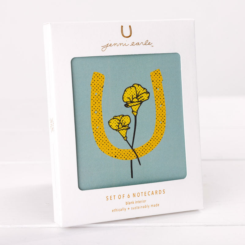 boxed set of horseshoe greeting cards