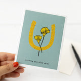 boxed set of 6 horseshoe greeting cards