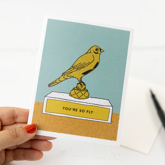 you're so fly greeting card
