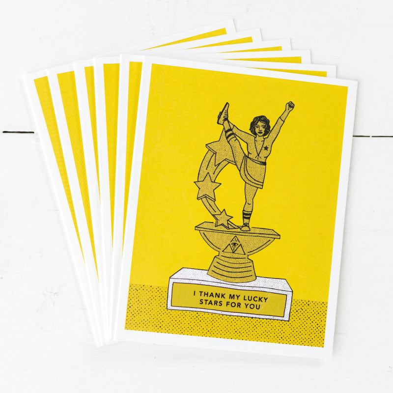i thank my lucky stars for you greeting card
