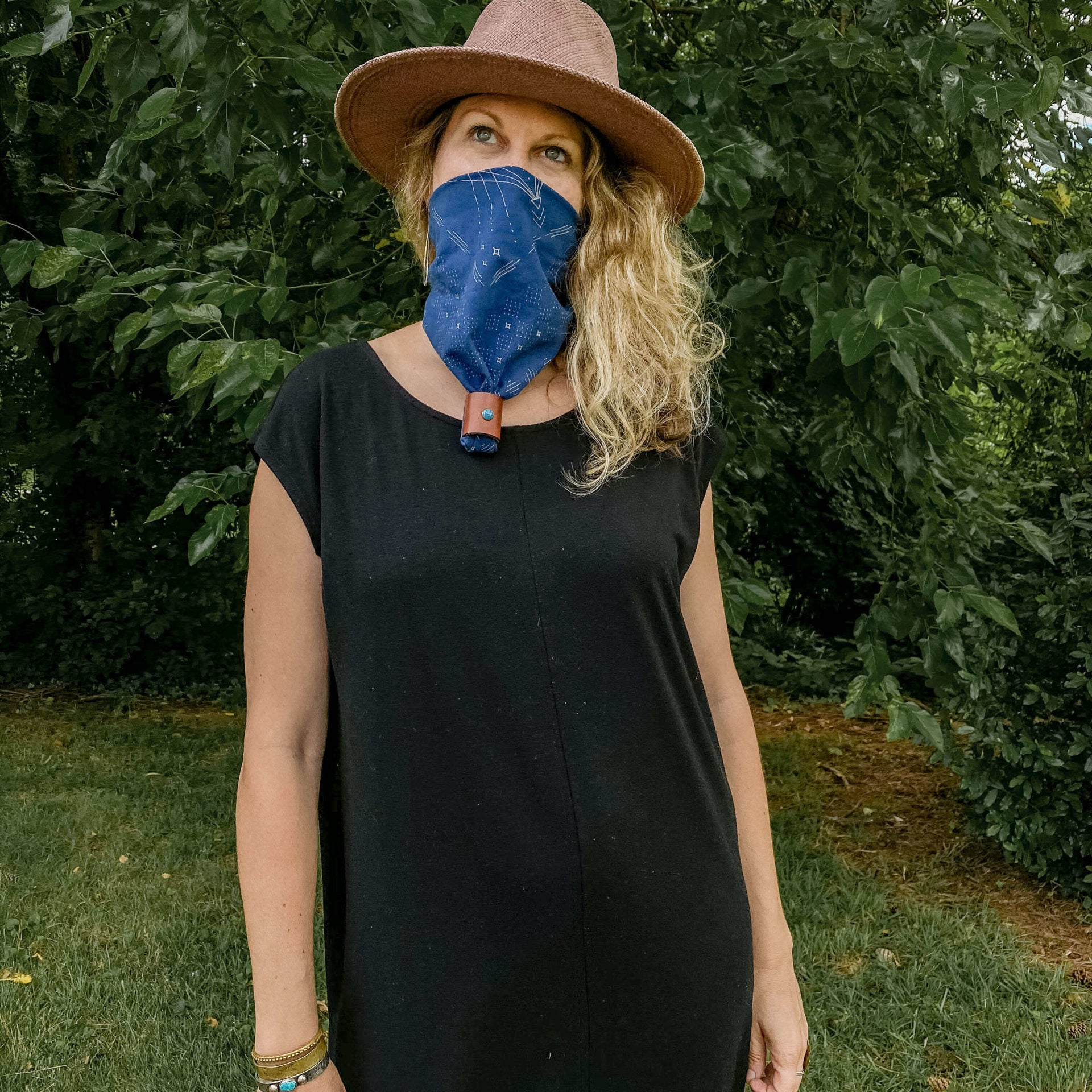 styling a bandana face mask