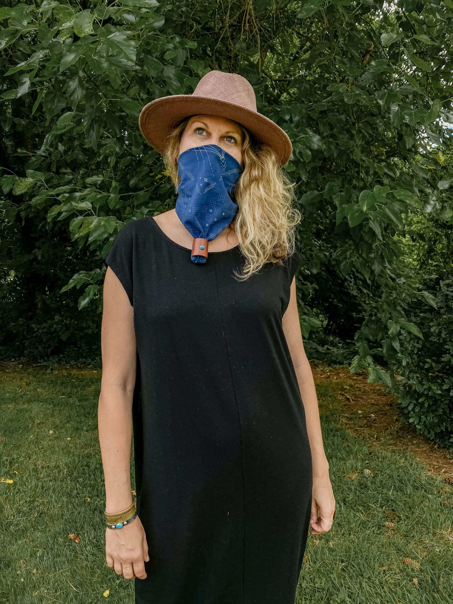 styling a bandana face mask