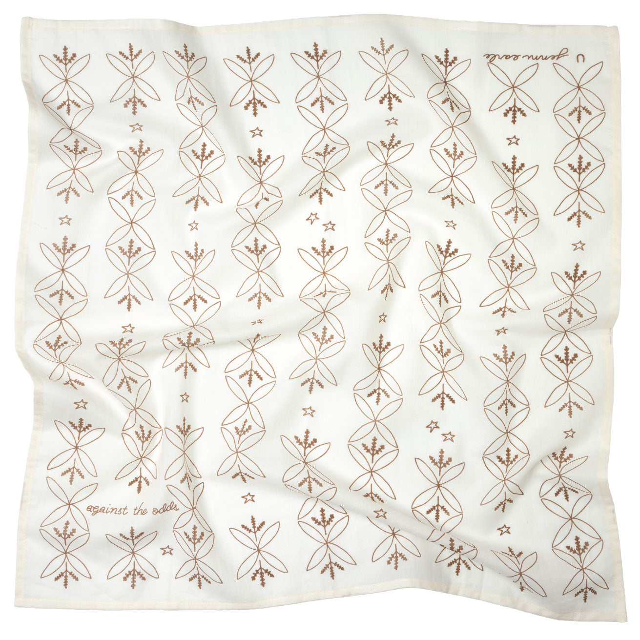 Cotton Voile Bandana 'against the odds' – Lightweight Scarf