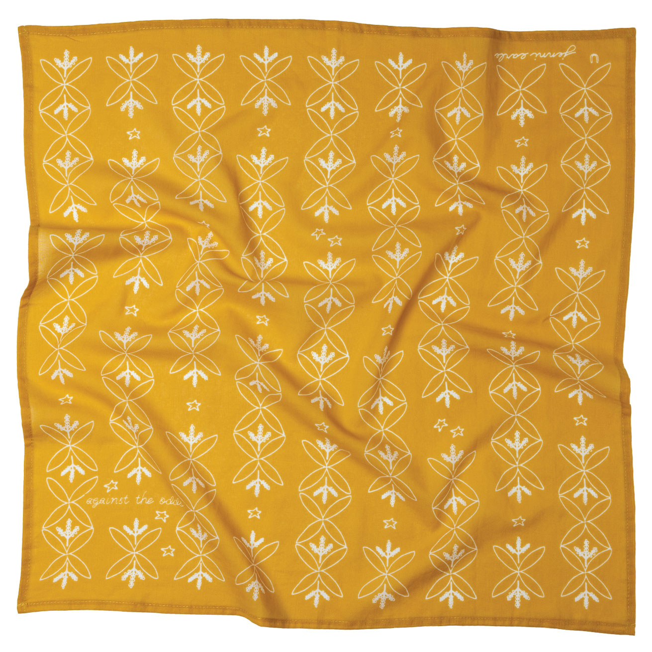 Cotton Voile Bandana 'against the odds' – Lightweight Scarf