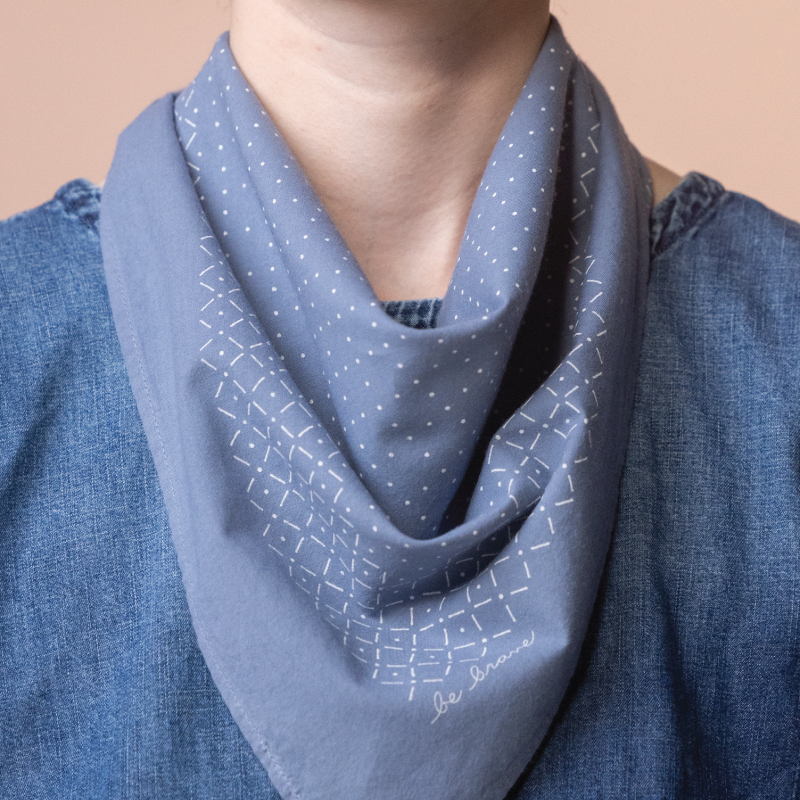 'be brave' heritage bandana