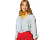 'buck up buckaroo' silk scarf