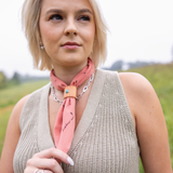 dashed + studded leather slide