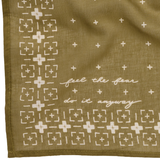 'feel the fear' voile bandana