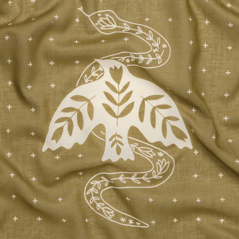 'feel the fear' voile bandana
