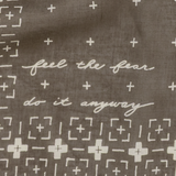 'feel the fear' voile bandana