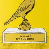 you are my sunshine greeting card