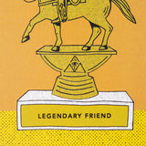legendary friend greeting card