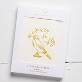 boxed set of 6 letterpress greeting cards