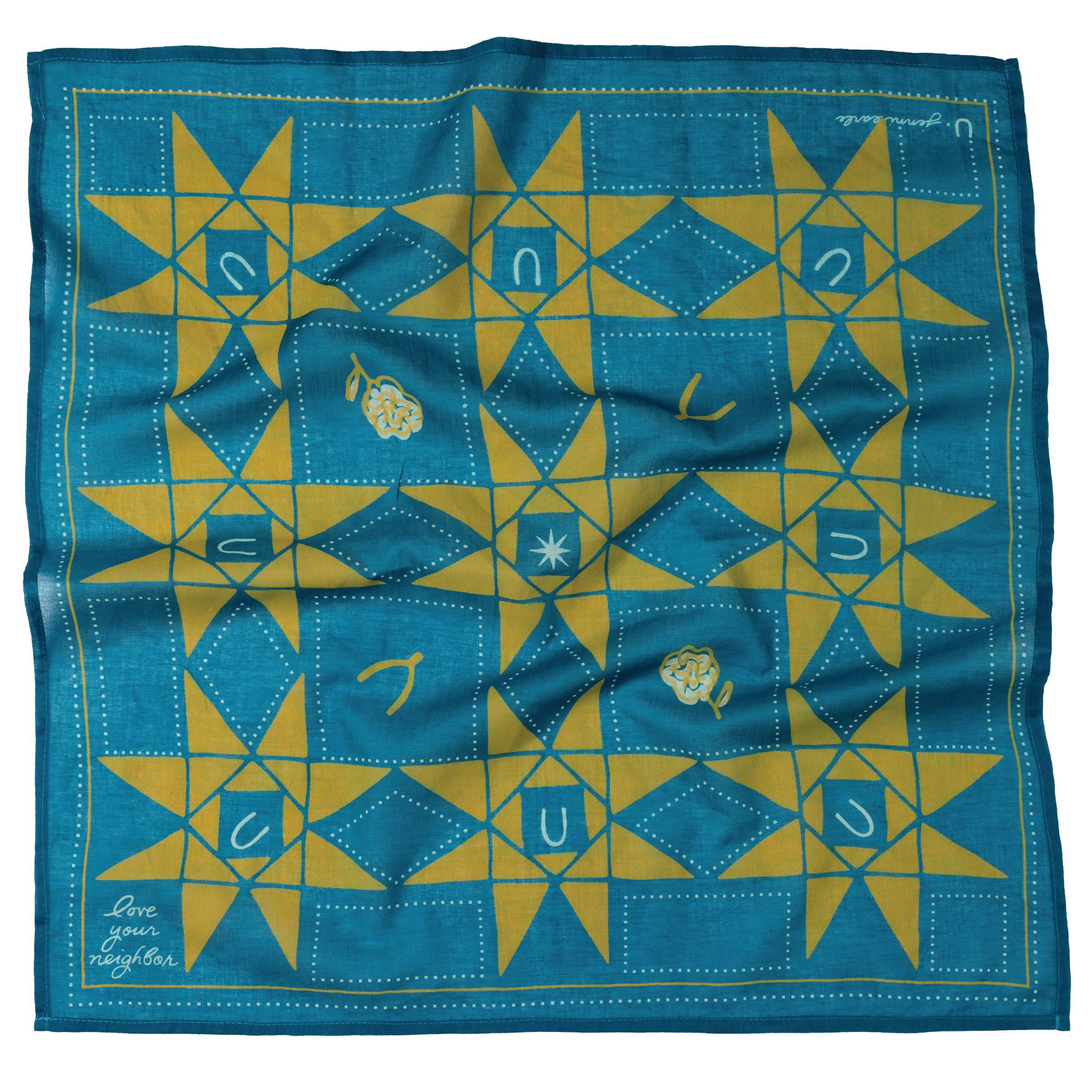 'love your neighbor' voile bandana