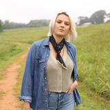 'lasso the stars' twilly scarf