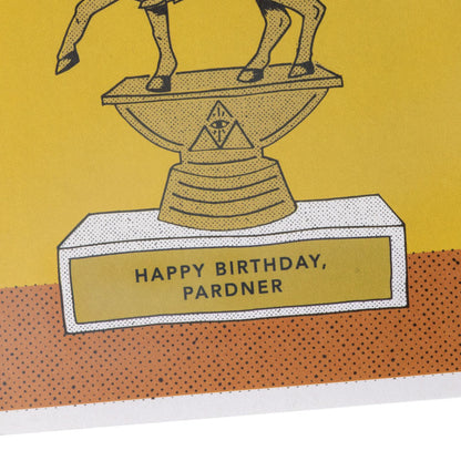 happy birthday, pardner greeting card