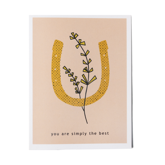 you are simply the best greeting card