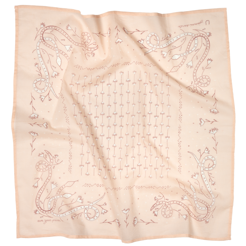 'own your power' voile bandana