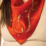 'own your power' silk scarf