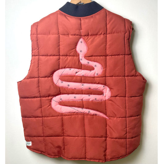 terracotta one-of-a-kind vest