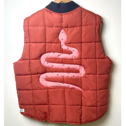 terracotta vintage one-of-a-kind vest