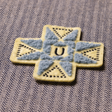 "barn quilt" chenille patch